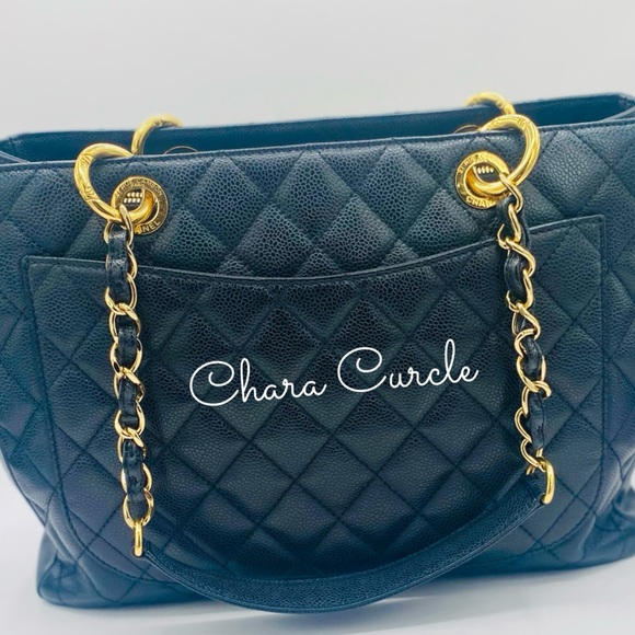 Caviar Quilted Grand Shopping Tote GST Black - Picture 3 of 16